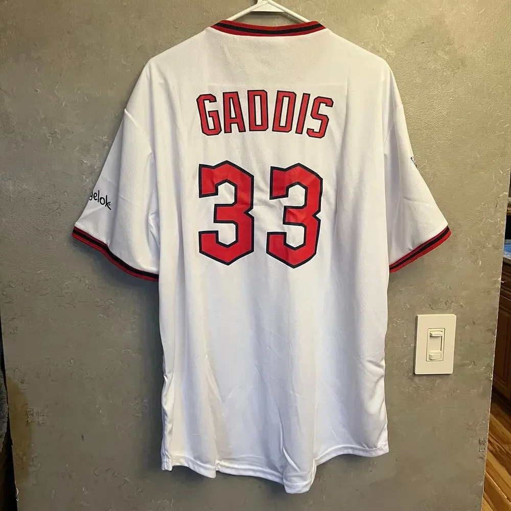 Cleveland Guardians Hunter Gaddis Jersey XL White Button Up Baseball MLB New 33 - Picture 5 of 13